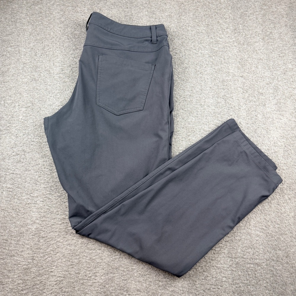 Lululemon Commission Pant Classic Warpstreme Gray Sage 36 Men's Trousers Pockets